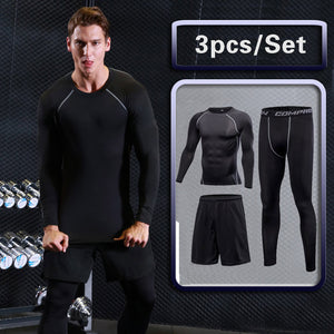 Men's Gym Running Fitness sportswear Athletic physical training Clothes Suits workout jogging Sports clothing Tracksuit Dry Fit